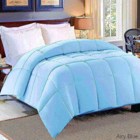 HOTEL GRAND 300tc Sateen Cotton Down Alt Comforter, Blue, Full/Queen 111025